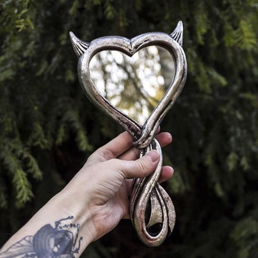 Devil's Heart Hand Mirror