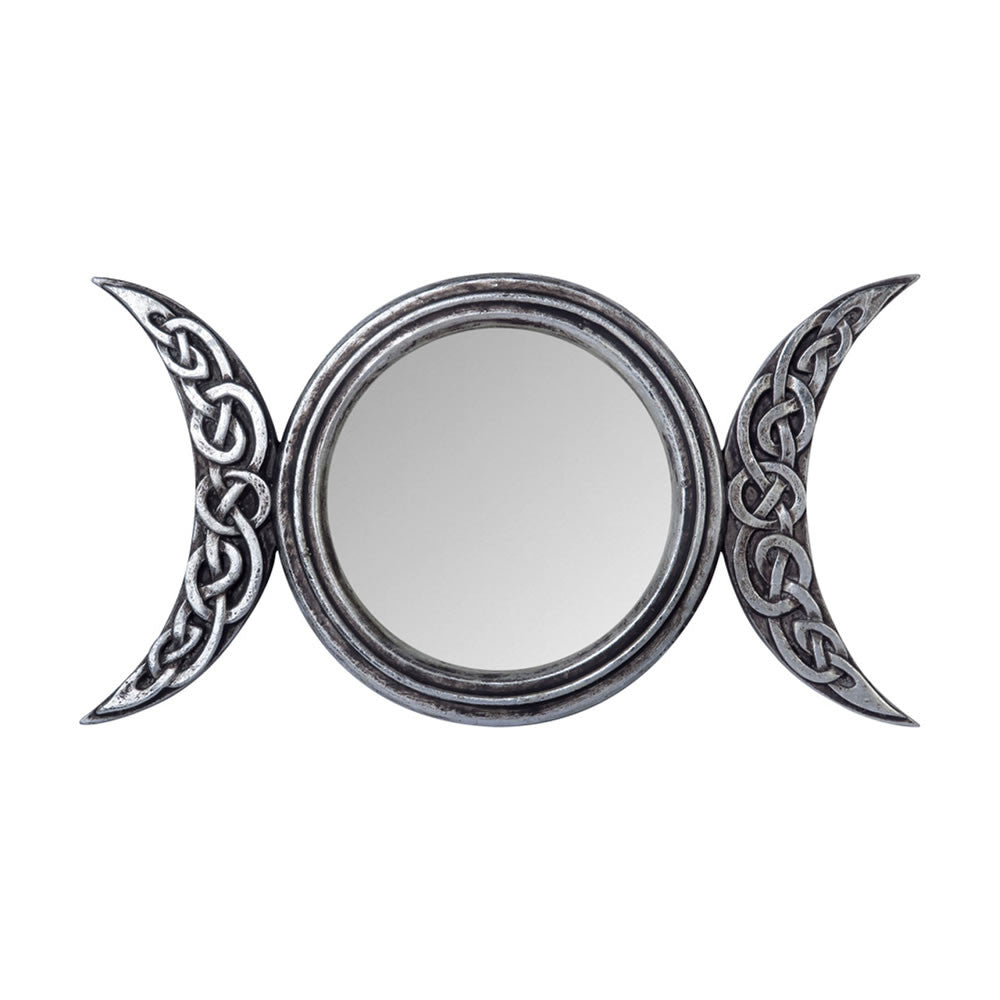 Alchemy Gothic Celtic Triple Moon Mirror V87
