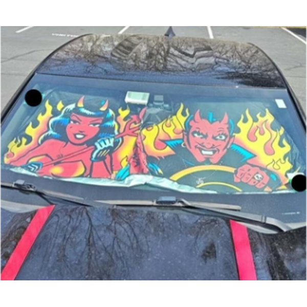 Kreepsville 666 Vince Ray Car Sun Visor Windshield Shade