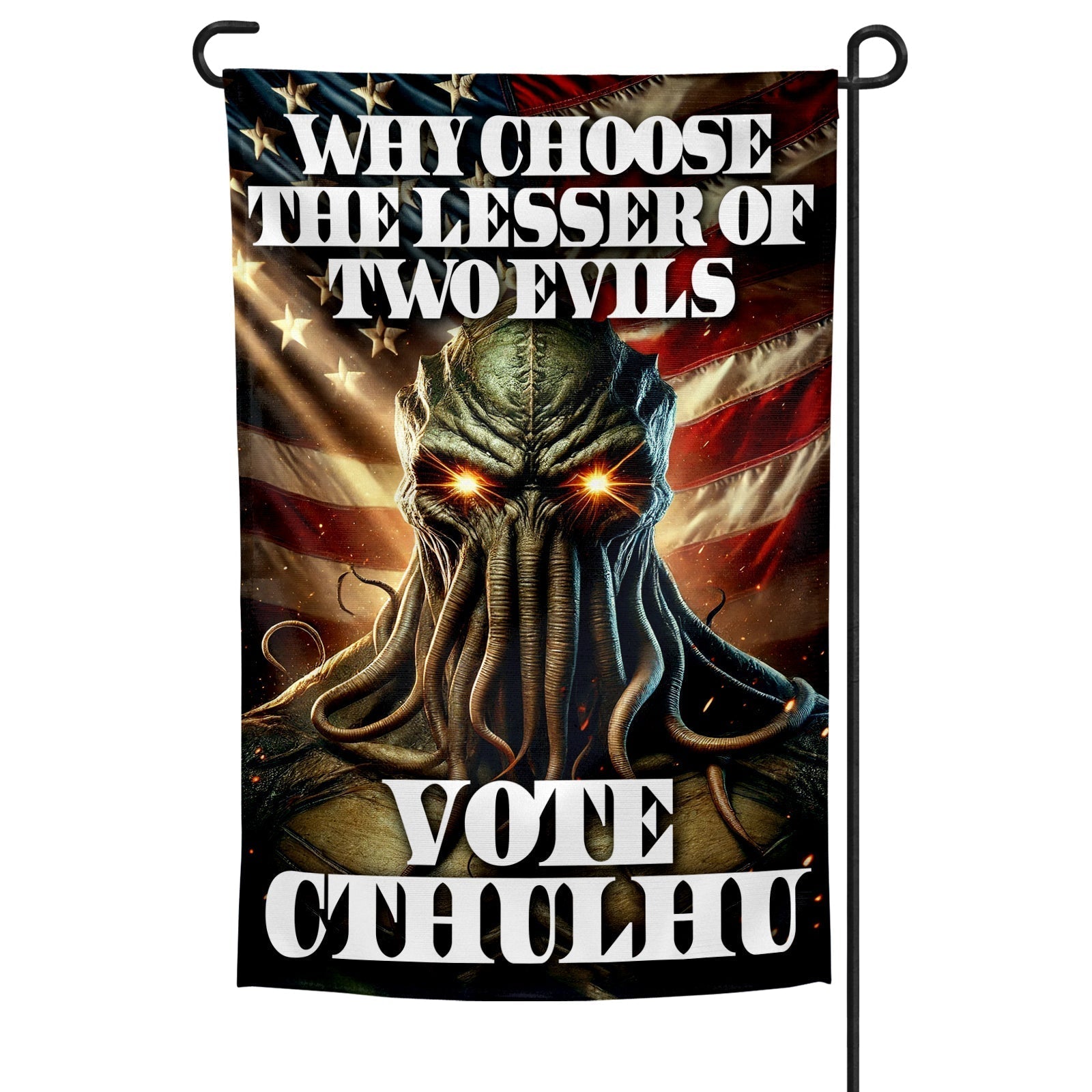 Original Underground Vote Cthulhu Garden Flag