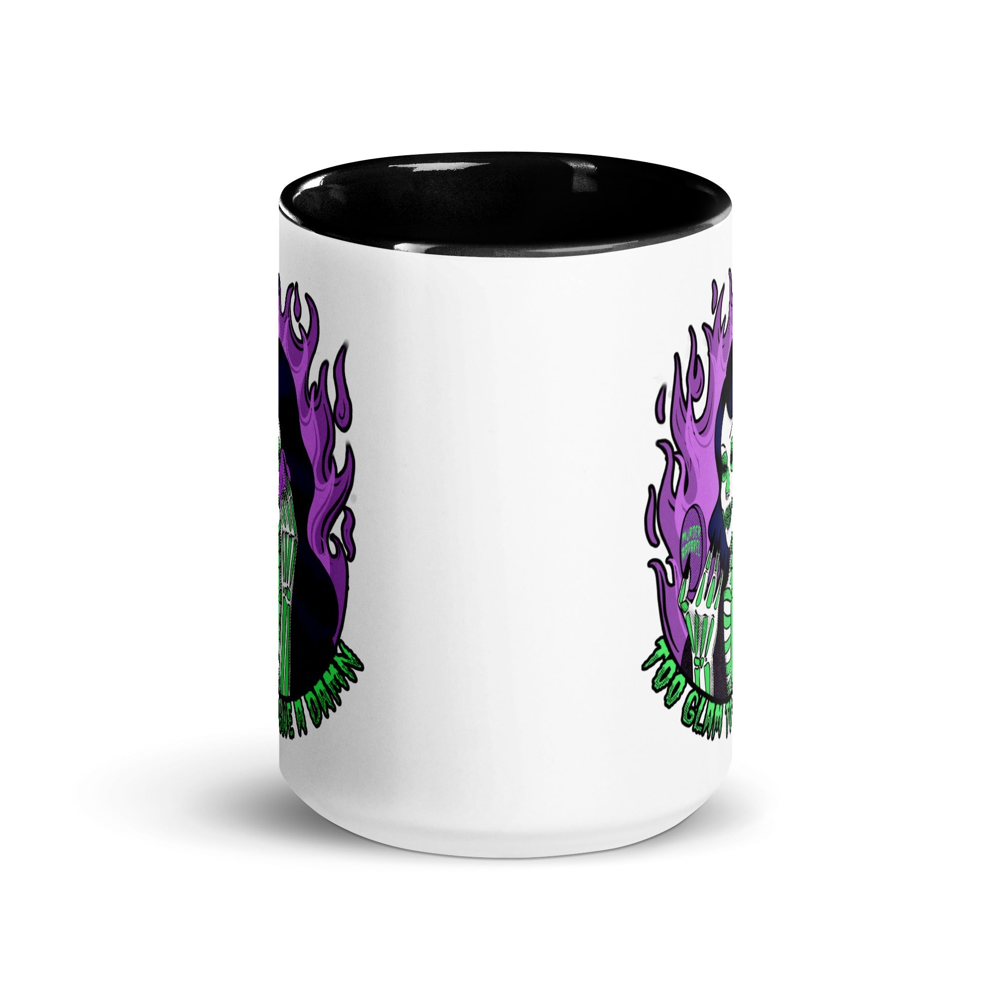 Murder Apparel Too Glam To Give A Damn Mug