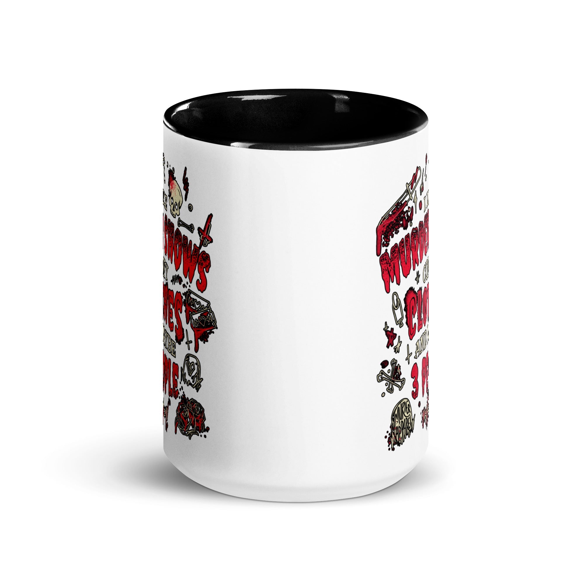 Murder Apparel Murder Shows and Comfy Clothes Mug