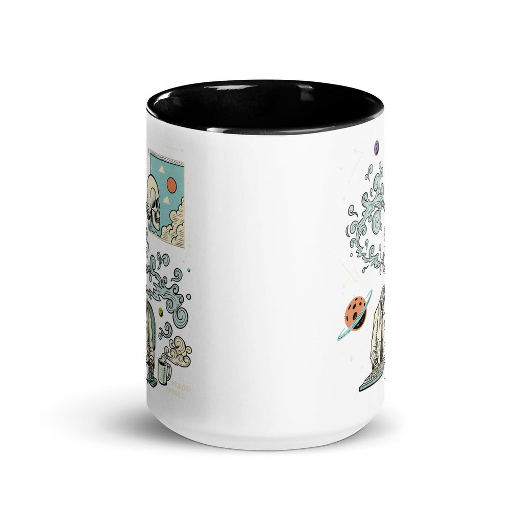 Murder Apparel Spacing Out Skeleton Mug