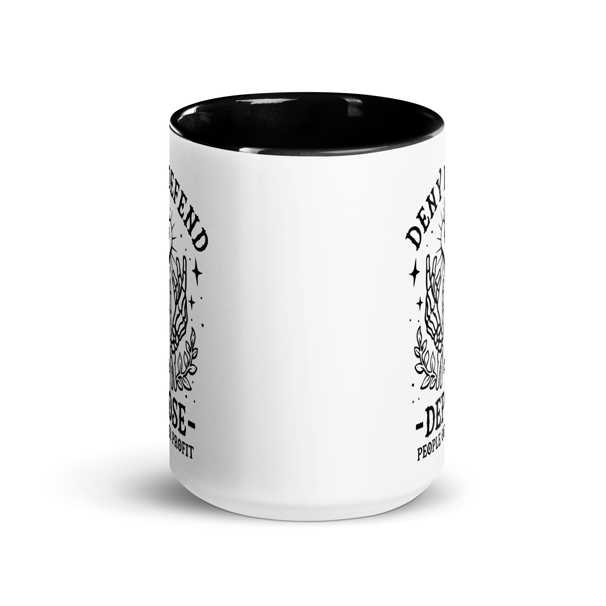 Murder Apparel Deny Defend Depose Mug