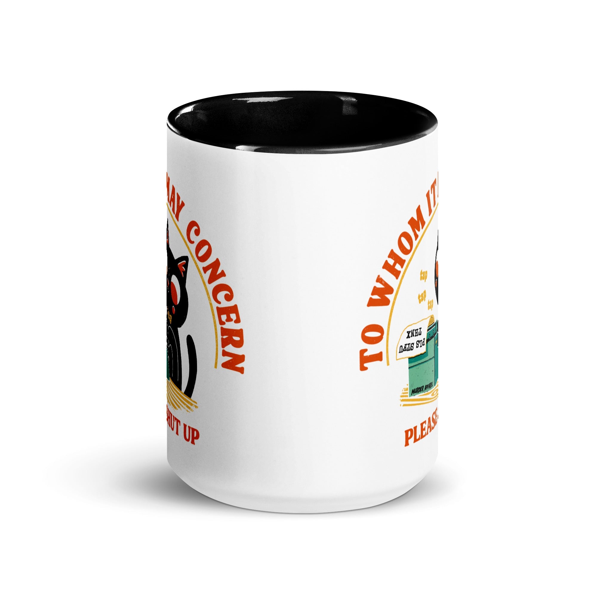 Murder Apparel PLEASE STFU Cat Mug