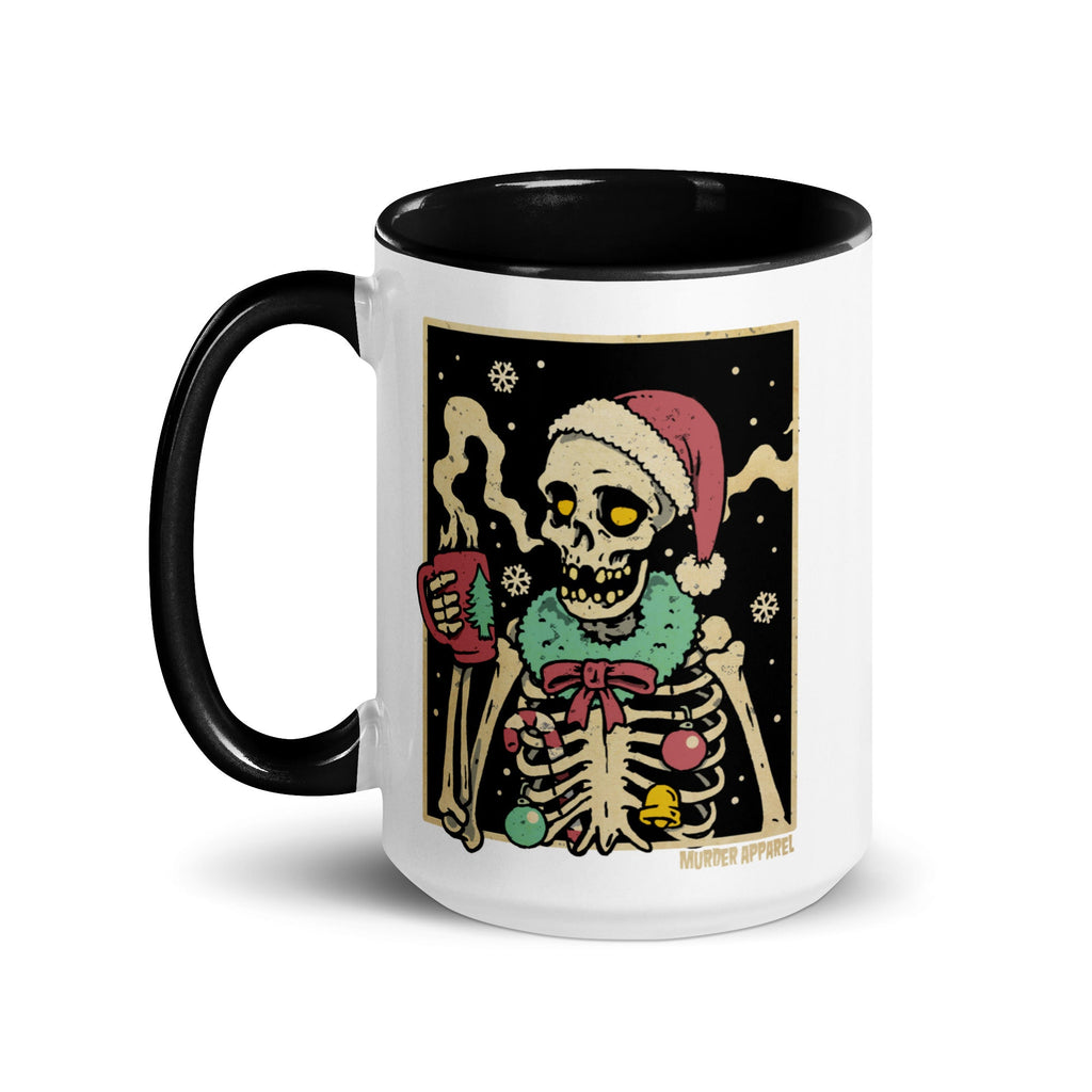 Murder Apparel Christmas Coffee Skeleton Mug