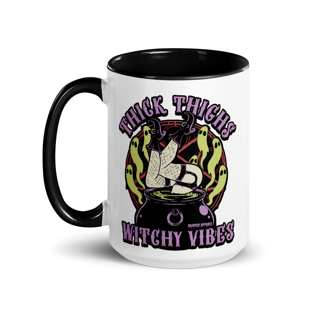 Murder Apparel Thick Thighs Witchy Vibes Mug