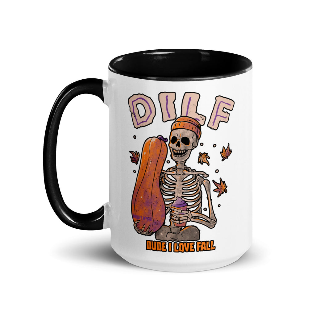 Murder Apparel Dude I Love Fall DILF Mug