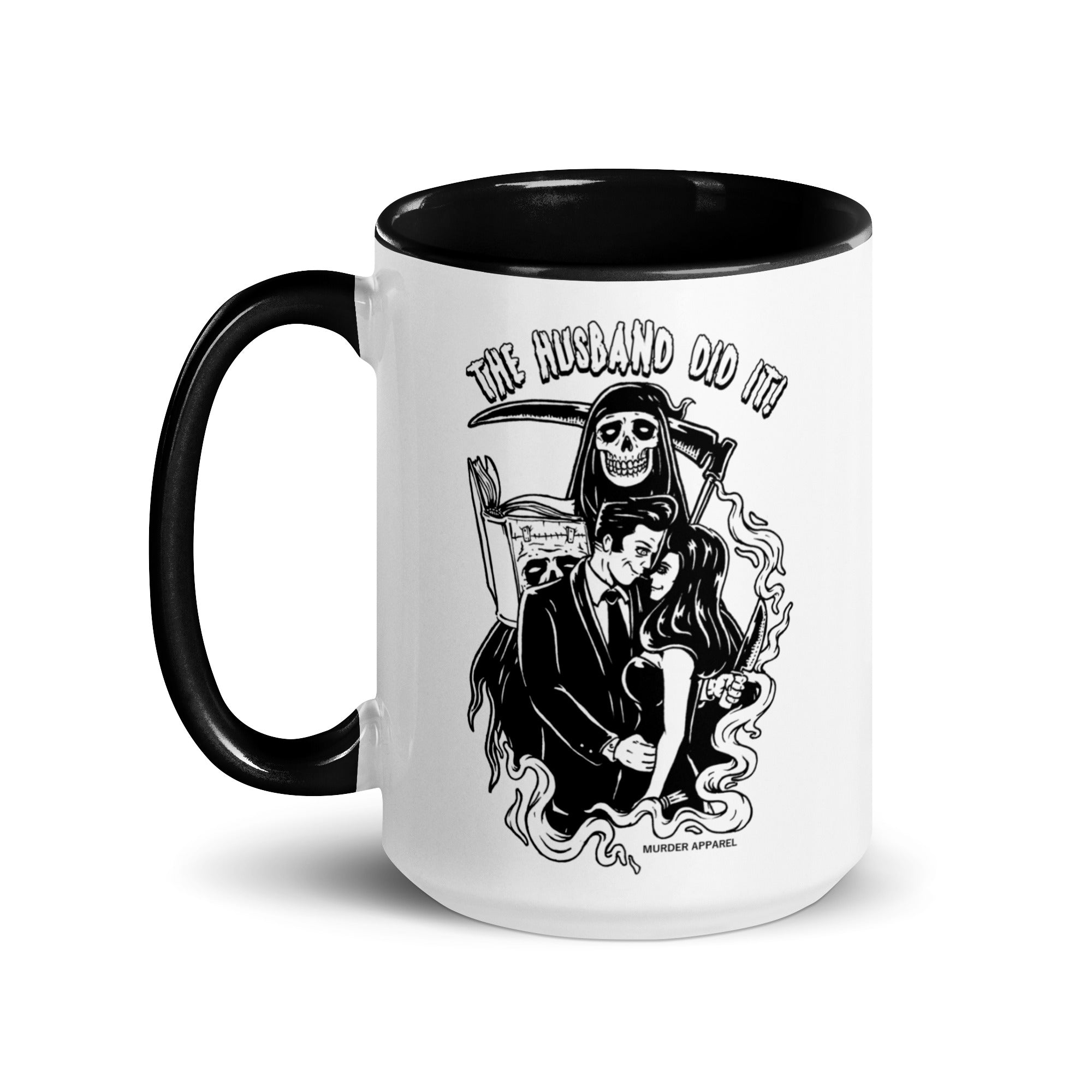 Murder Apparel The Husband Did It Mug