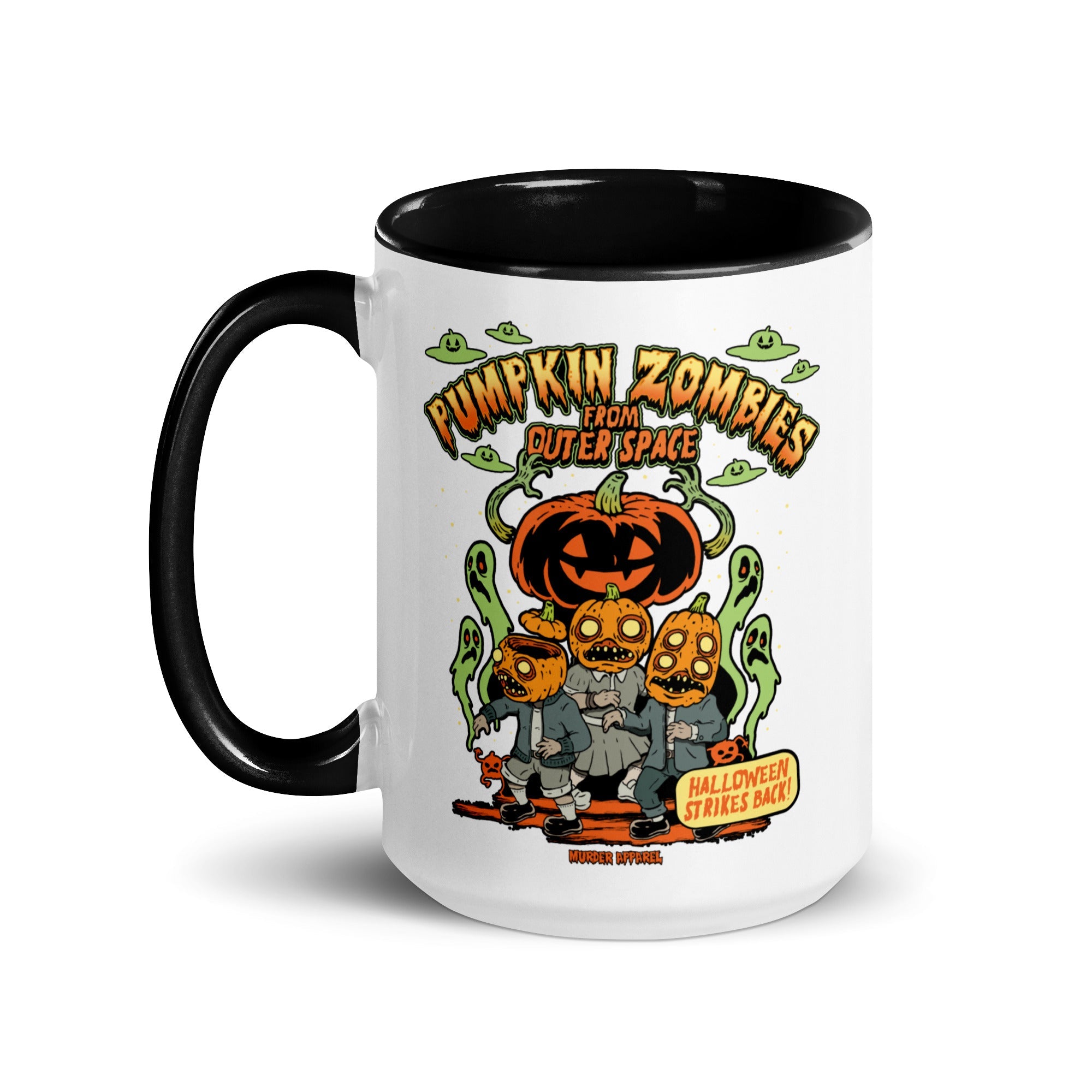 Murder Apparel Pumpkin Space Zombies Mug