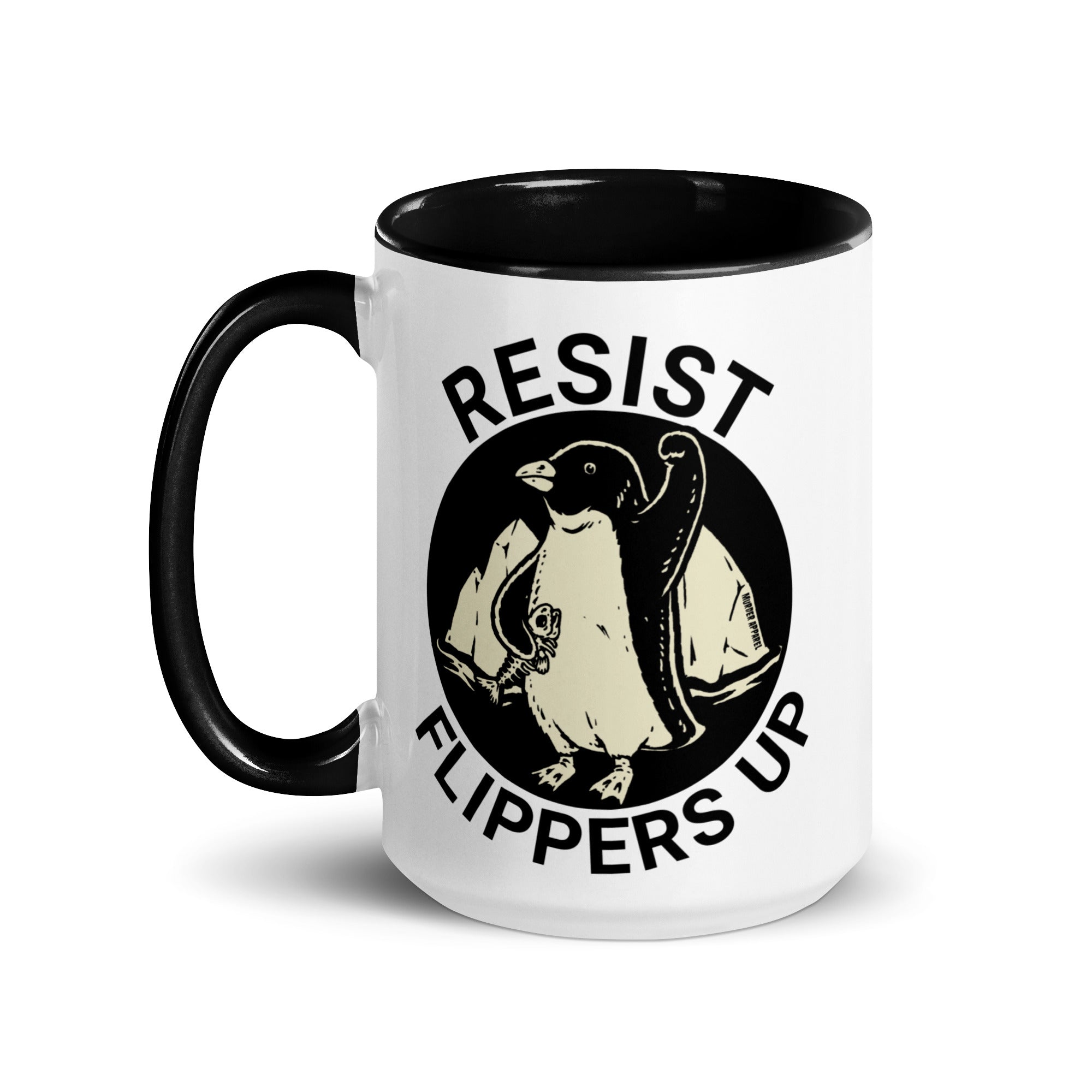 Murder Apparel Resist Penguin Mug