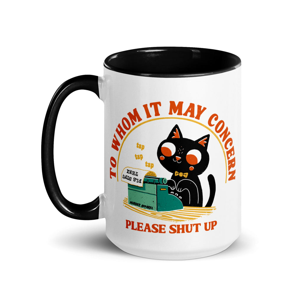 Murder Apparel PLEASE STFU Cat Mug