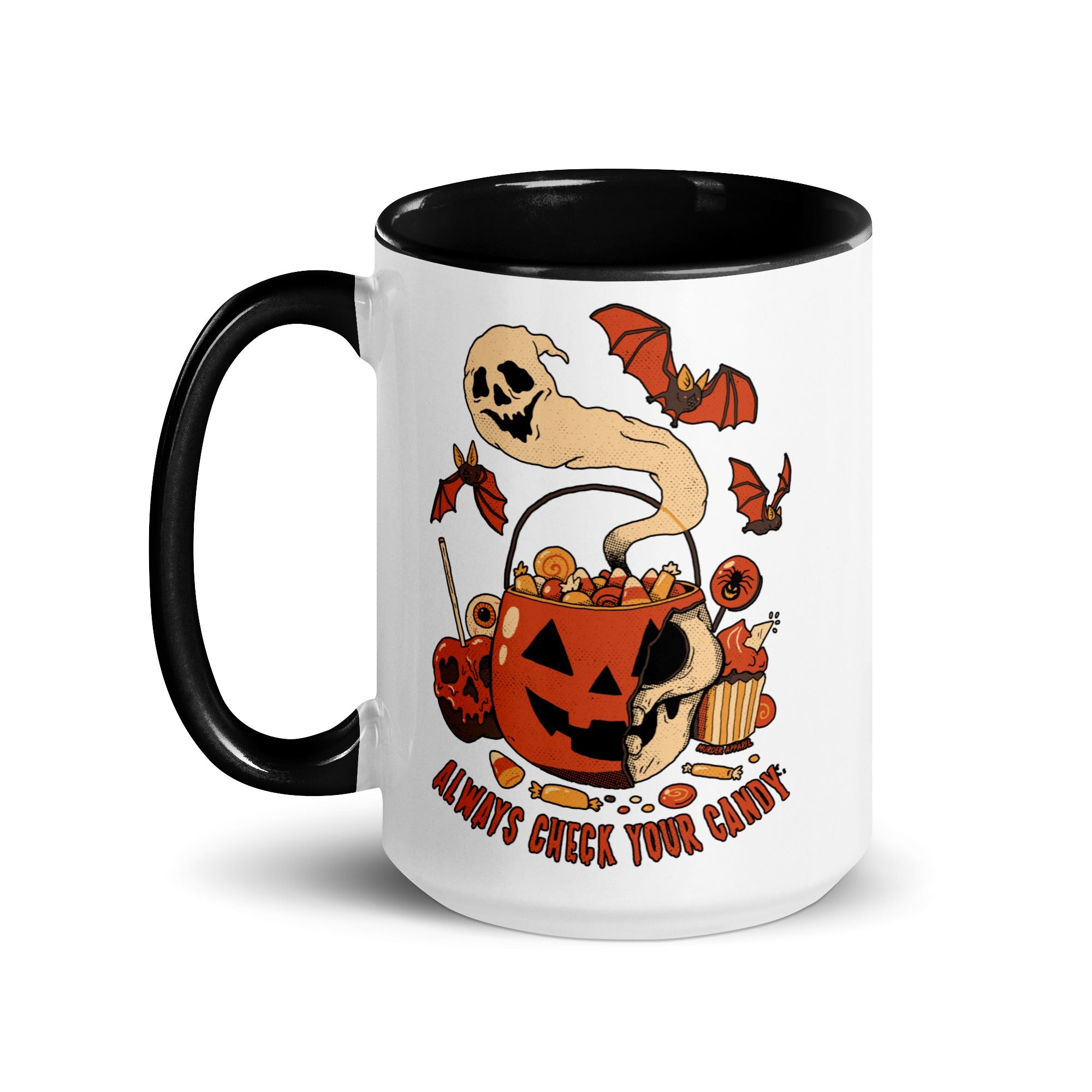Murder Apparel Always Check Your Candy Mug