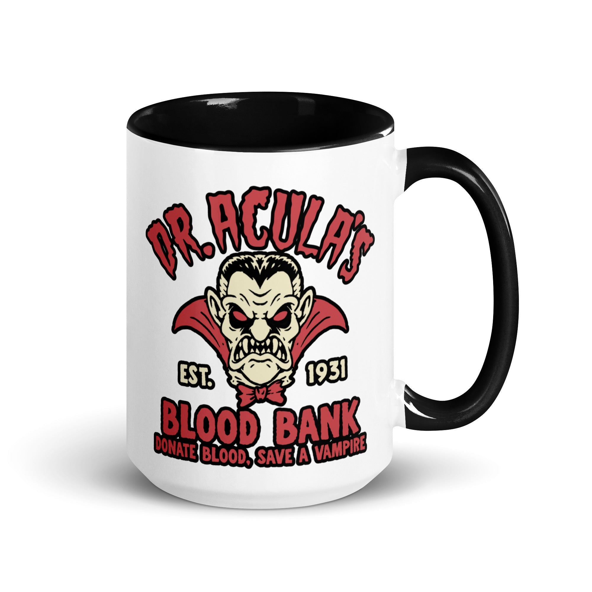 Murder Apparel Dr. Acula's Blood Bank Mug