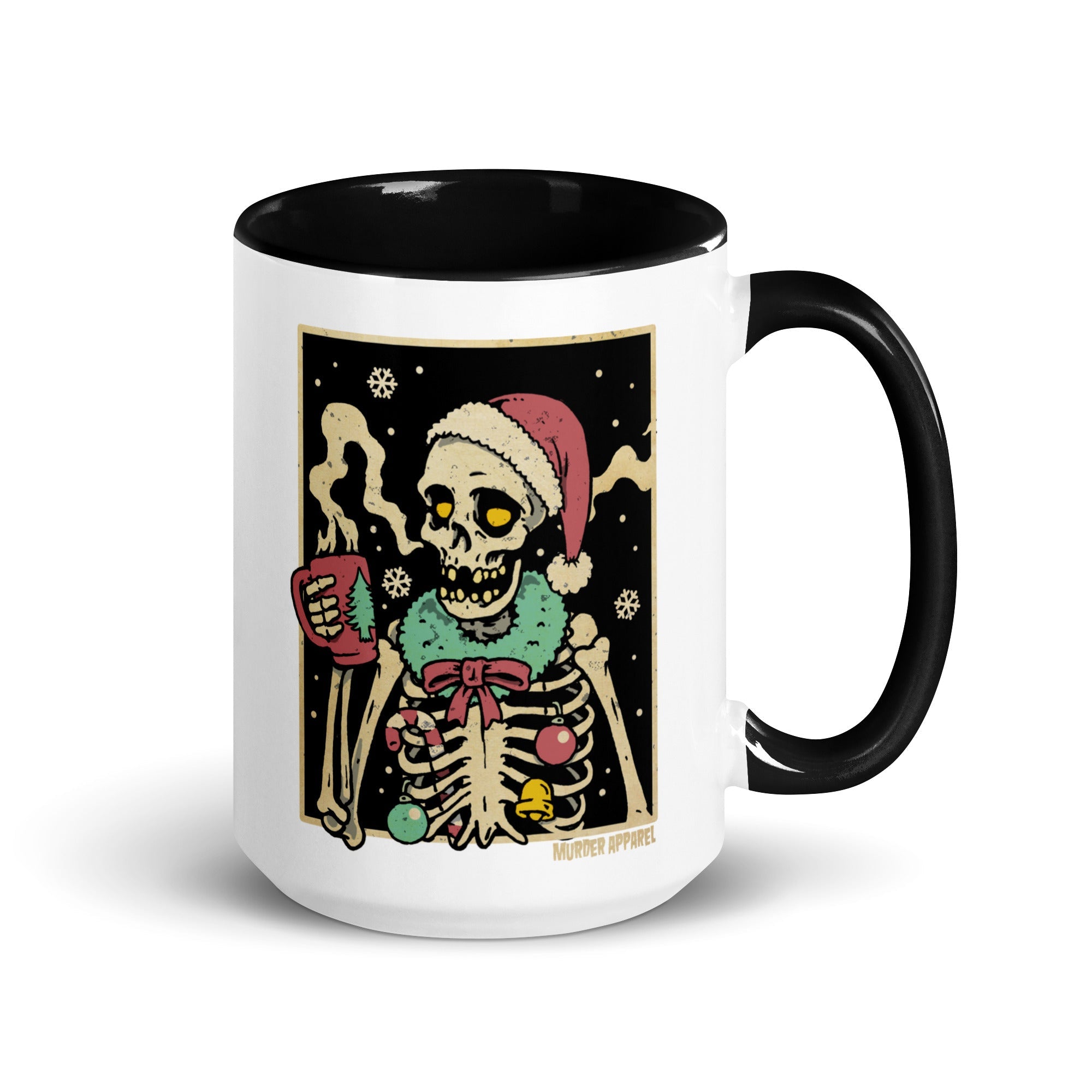 Murder Apparel Christmas Coffee Skeleton Mug
