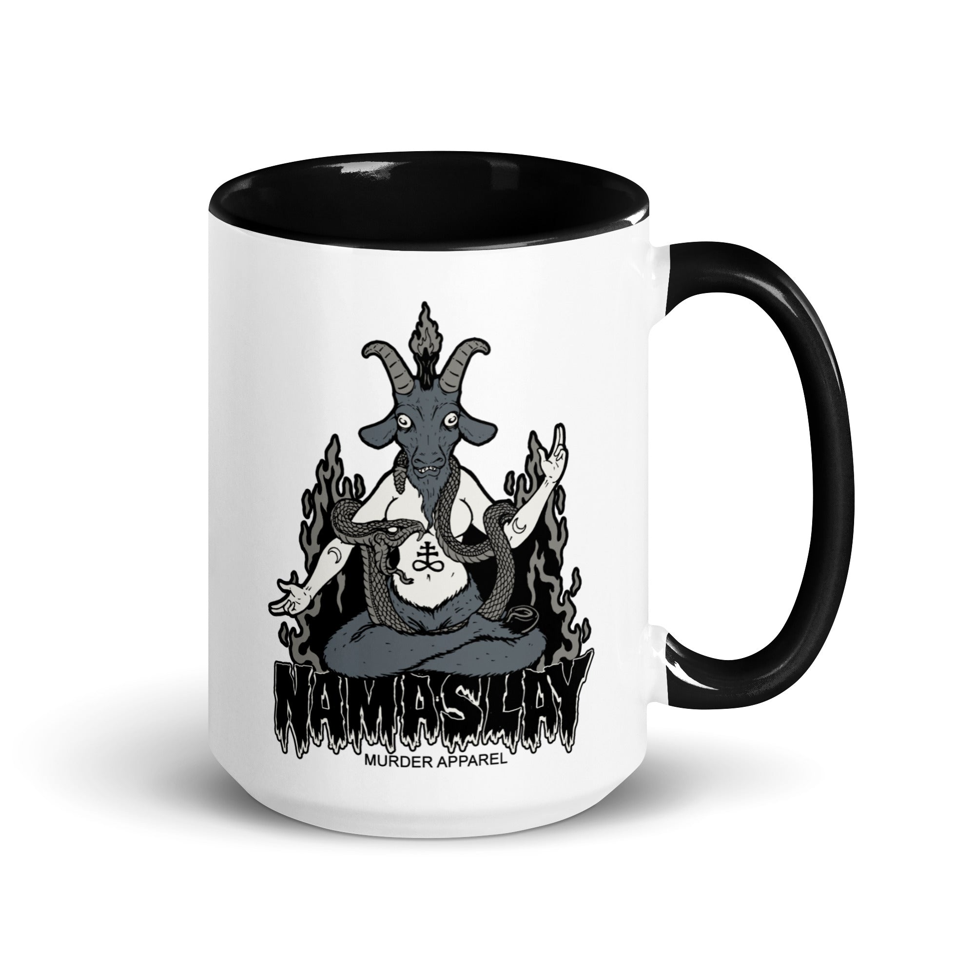 Murder Apparel Baphomet Namaslay Yogi Mug