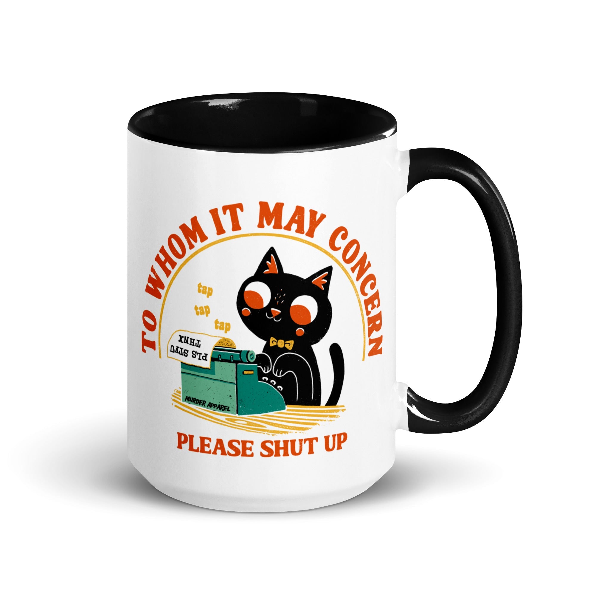 Murder Apparel PLEASE STFU Cat Mug