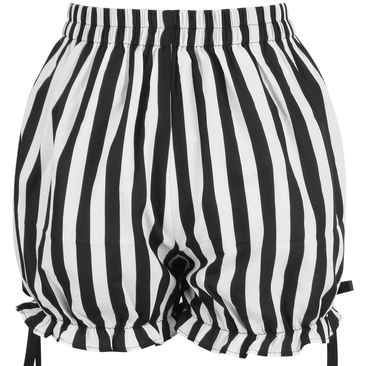 White/Black Striped Bloomers - Daisy Corsets