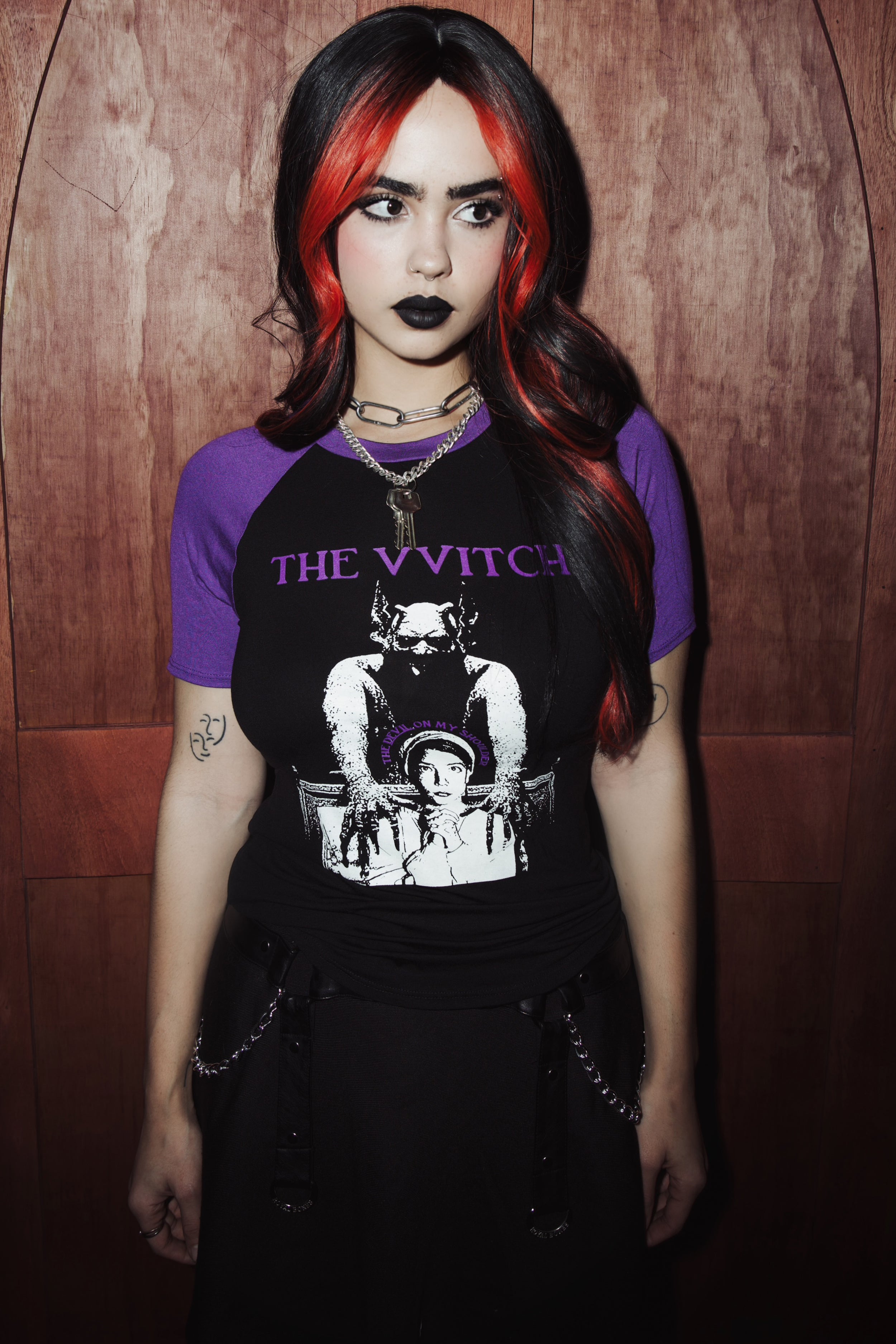 Vera's Eyecandy The Witch Movie Short Sleeve Baseball Tee