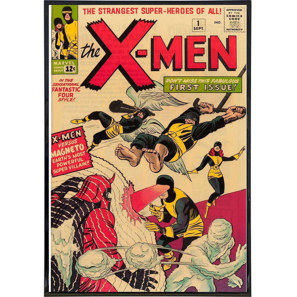 X-Men #1 Comic Book Cover Poster Print Vintage Superhero Wall Art