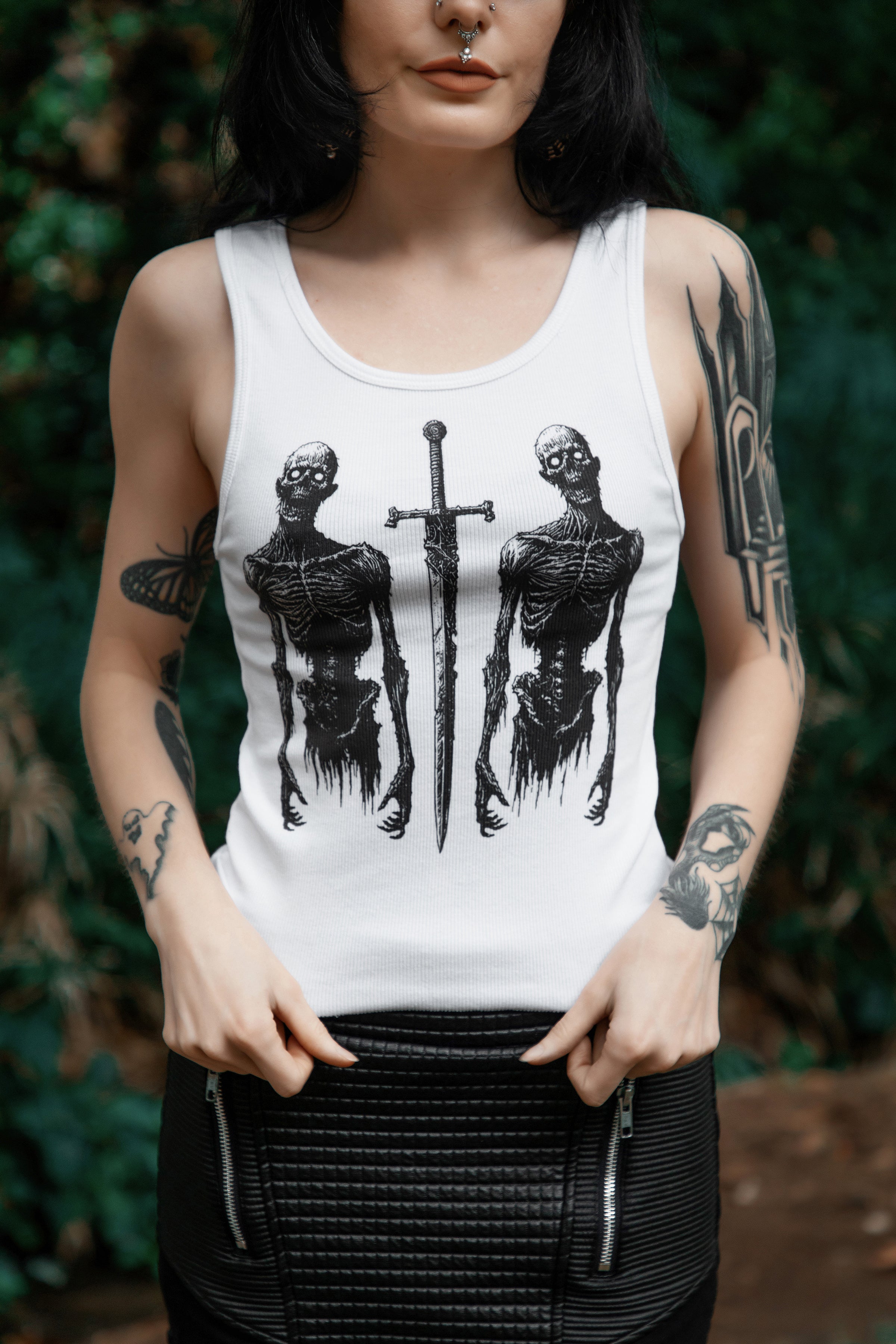 Vera's Eyecandy Battle Zombies Ribbed Tank Top