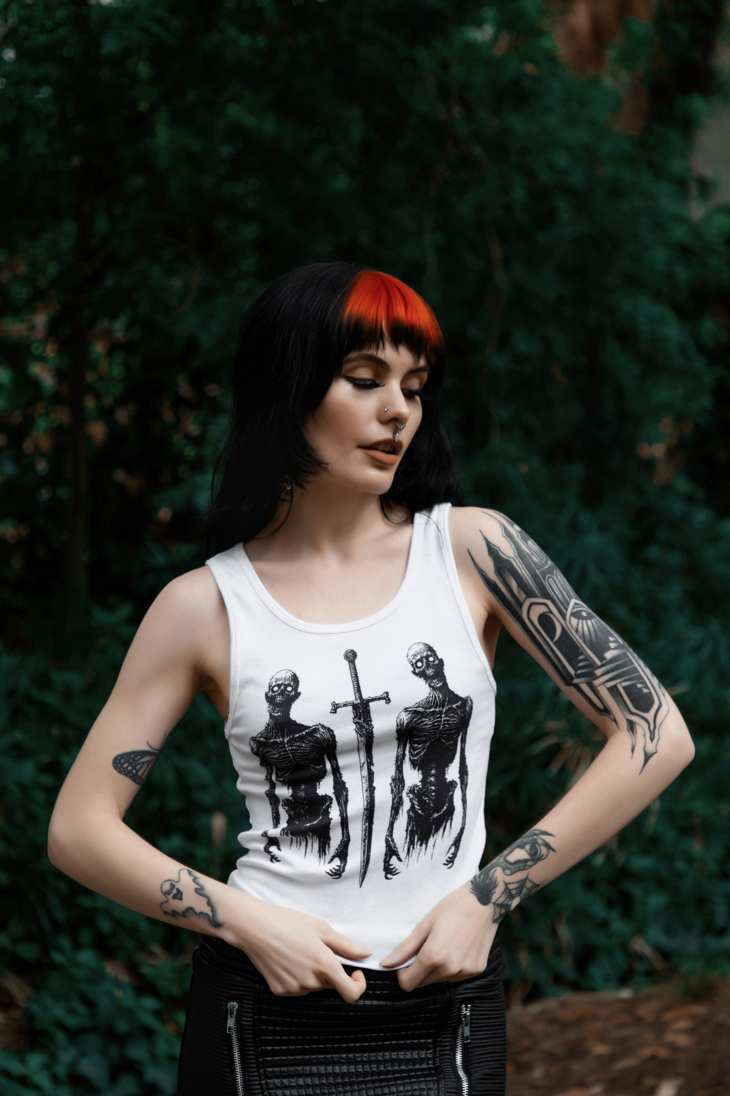 Vera's Eyecandy Battle Zombies Ribbed Tank Top