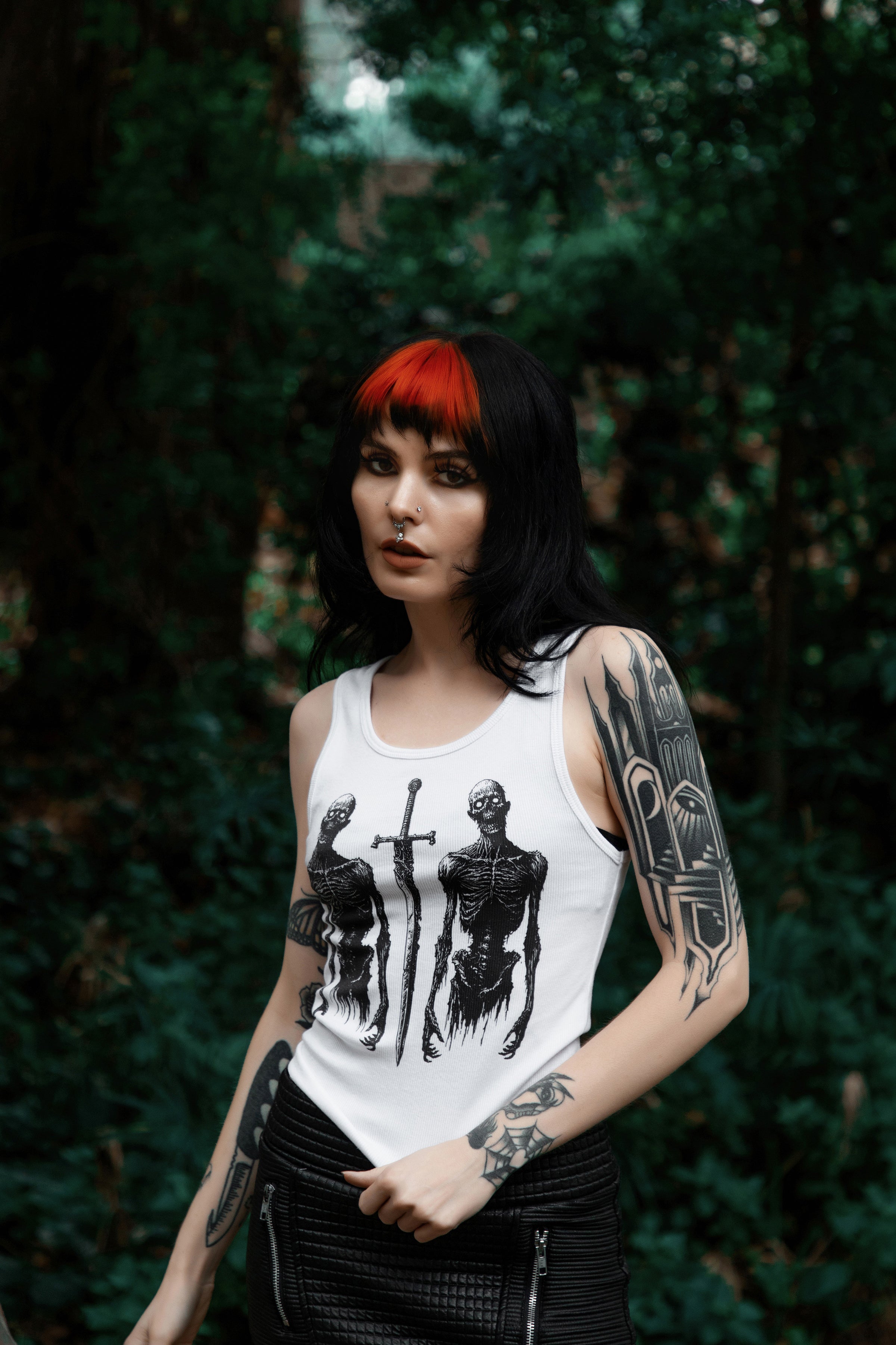 Vera's Eyecandy Battle Zombies Ribbed Tank Top